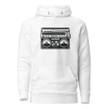 Social Blindspot Retro Boombox Hoodie (White)