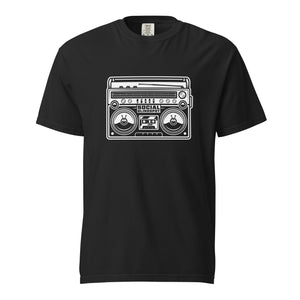 Social Blindspot Retro Boombox Tee (Dark Variant + White Print)