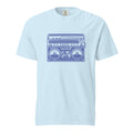 Social Blindspot Retro Boombox Tee (Blue + Blue Print)