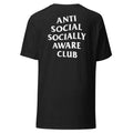 Anti-Social Socially Aware Club Tee (Black + White Print)