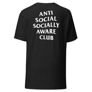 Anti-Social Socially Aware Club Tee (Black + White Print)